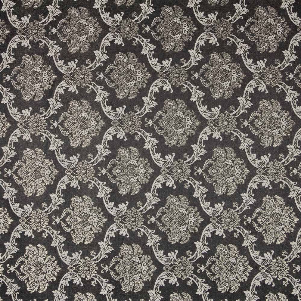 Jacquard Damast Lurex Schwarz Gold - Ribes y Casals