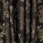 Jacquard Damast Lurex Schwarz Gold - Ribes y Casals