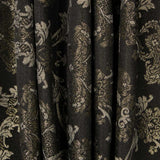 Jacquard Damast Lurex Schwarz Gold - Ribes y Casals