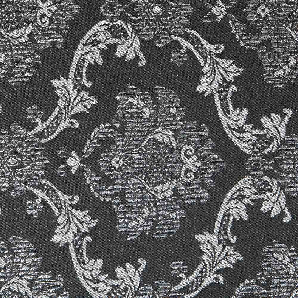 Jacquard Damast Lurex Schwarz Silber - Ribes y Casals