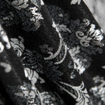 Jacquard Damast Lurex Schwarz Silber - Ribes y Casals