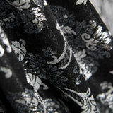 Jacquard Damast Lurex Schwarz Silber - Ribes y Casals