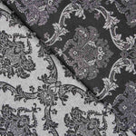 Jacquard Damast Lurex Schwarz Silber - Ribes y Casals