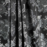 Jacquard Damast Lurex Schwarz Silber - Ribes y Casals