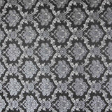 Jacquard Damast Lurex Schwarz Silber - Ribes y Casals