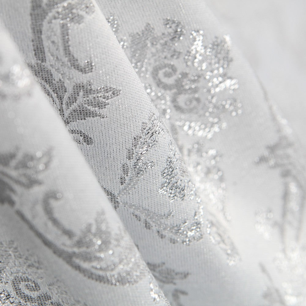 Jacquard Damast Lurex Silber - Ribes y Casals
