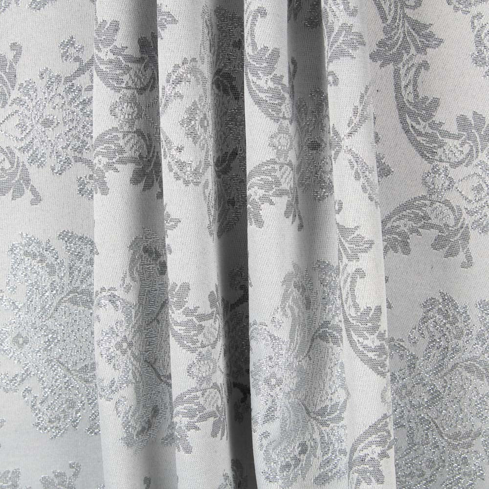 Jacquard Damast Lurex Silber - Ribes y Casals
