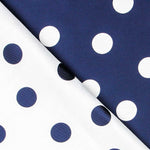 Jacquard zweiseitig blau gepunktet - Ribes y Casals