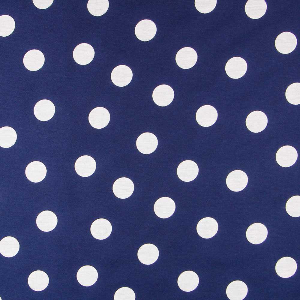 Jacquard zweiseitig blau gepunktet - Ribes y Casals