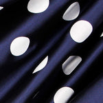 Jacquard zweiseitig blau gepunktet - Ribes y Casals