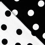 Jacquard Zwei Seiten Schwarz Polka Dot - Ribes y Casals