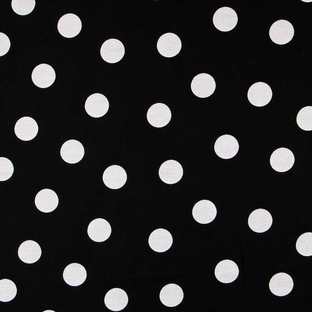 Jacquard Zwei Seiten Schwarz Polka Dot - Ribes y Casals