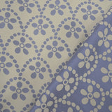 Blauer Blumenjacquard - Ribes y Casals