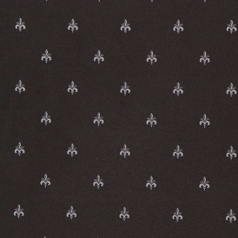 Jacquard Fleur De Lis Schwarz - Ribes y Casals