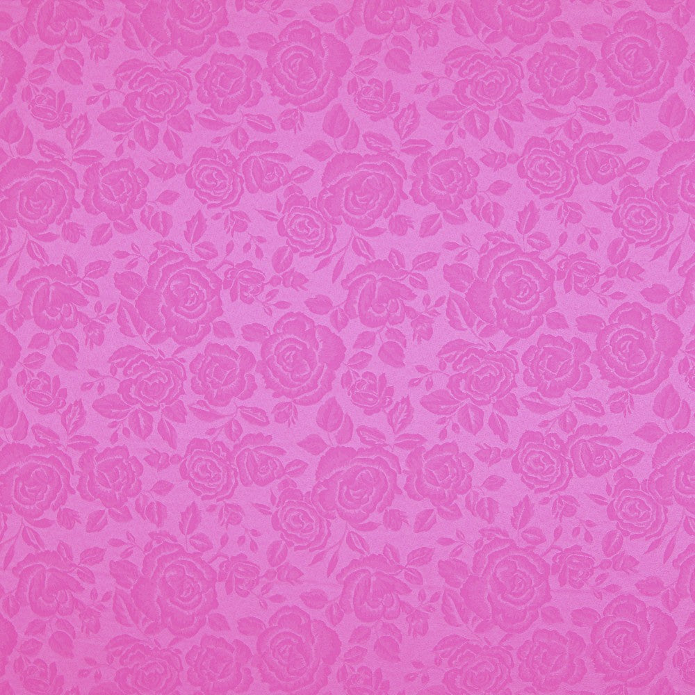 Floraler Jacquard in Fuchsia - Ribes y Casals