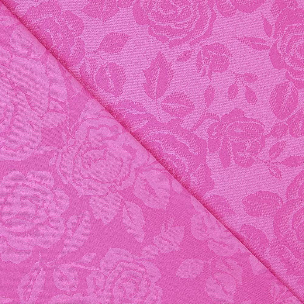 Floraler Jacquard in Fuchsia - Ribes y Casals