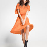 Jacquard Floral Tangerine - Ribes y Casals
