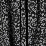 Jacquard Floral Schwarz Grau - Ribes y Casals