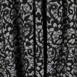 Jacquard Floral Schwarz Grau - Ribes y Casals
