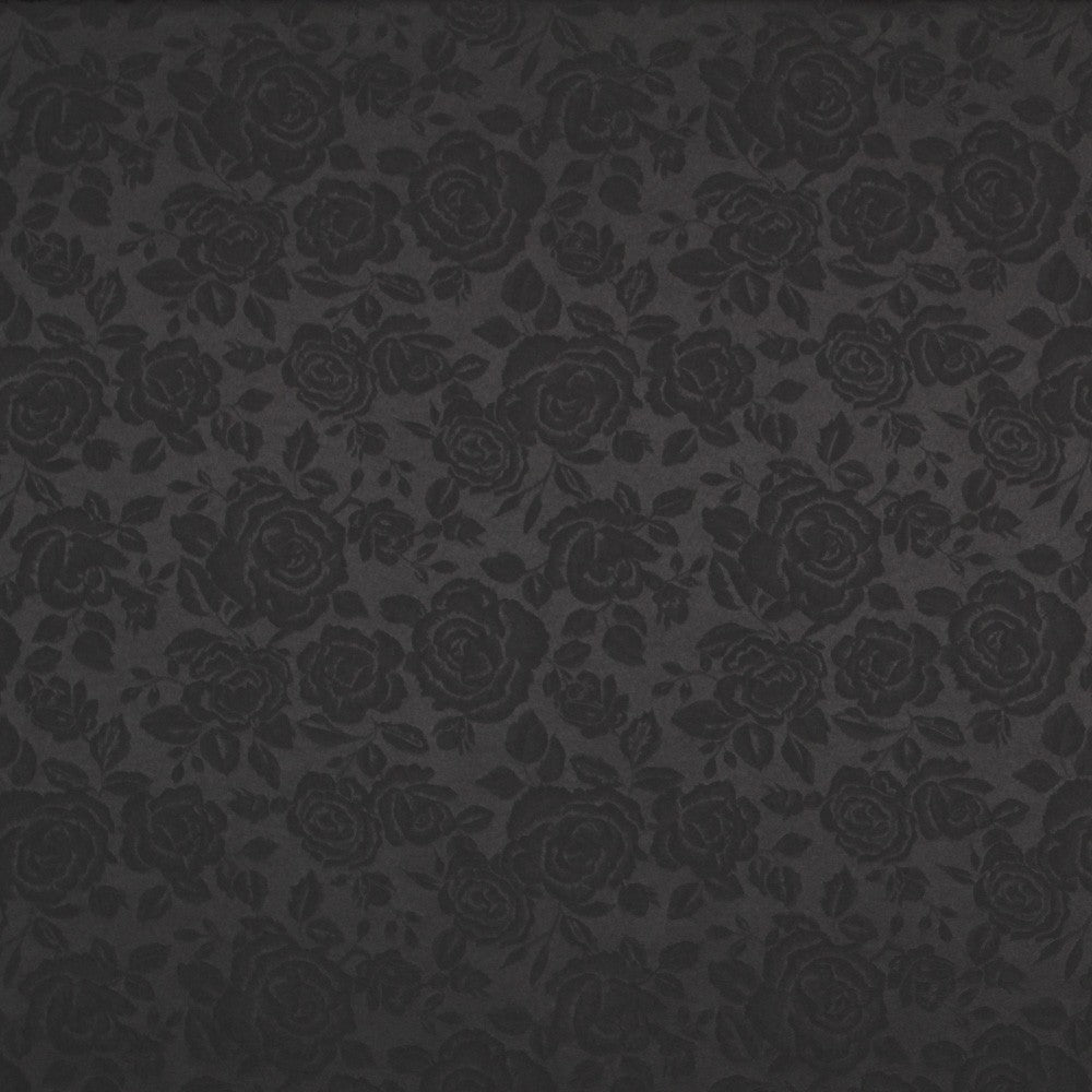 Jacquard Floral Schwarz - Ribes y Casals