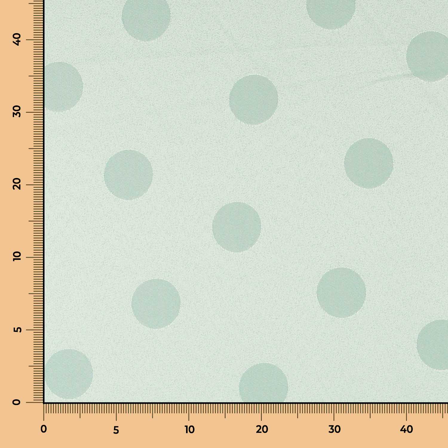 Jacquard Polka Dots Wasser 3cm - Ribes y Casals