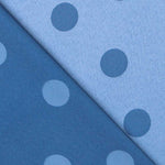 Jacquard Polka Dots Blau 3cm - Ribes y Casals