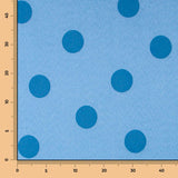 Jacquard Polka Dots Blau 3cm - Ribes y Casals