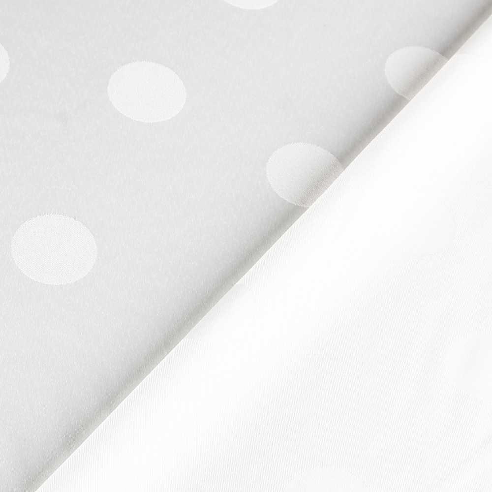 Jacquard Polka Dots Ecru 3cm - Ribes y Casals