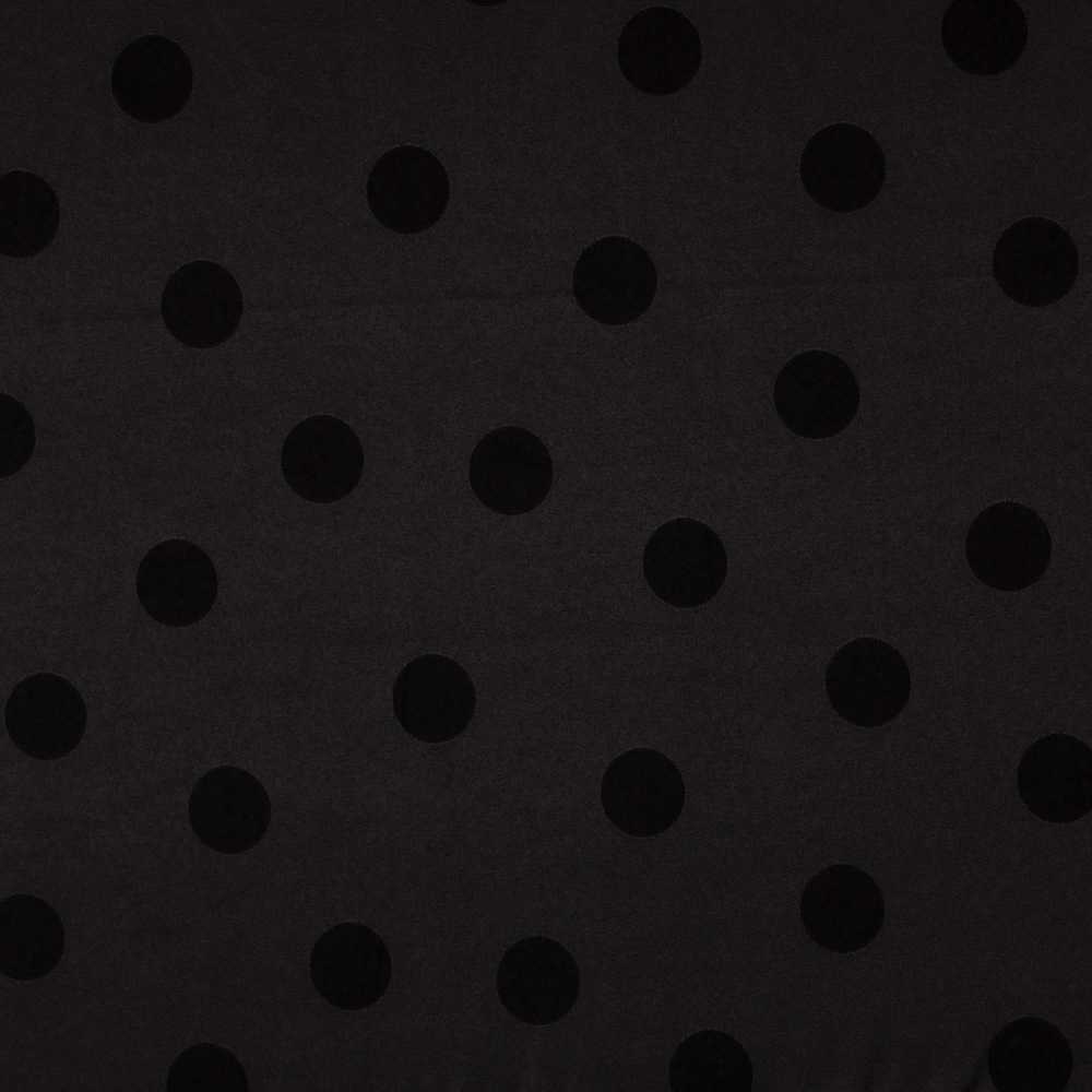 Jacquard Polka Dots Schwarz 3cm - Ribes y Casals
