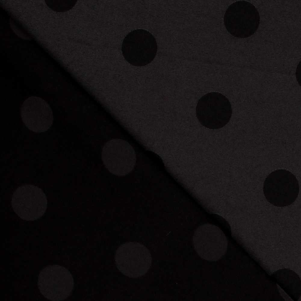 Jacquard Polka Dots Schwarz 3cm - Ribes y Casals