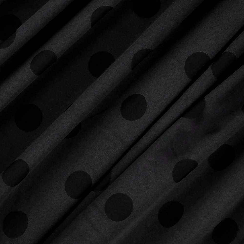 Jacquard Polka Dots Schwarz 3cm - Ribes y Casals