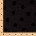 Jacquard Polka Dots Schwarz 3cm - Ribes y Casals