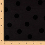 Jacquard Polka Dots Schwarz 3cm - Ribes y Casals
