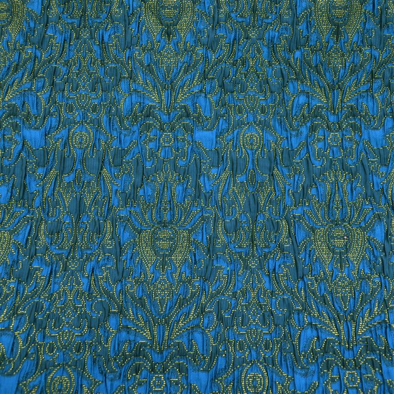 Blauer Lurex-Jacquard - Ribes y Casals