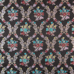 Jacquard-Lurex-Bouquet Schwarz - Ribes y Casals