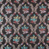 Jacquard-Lurex-Bouquet Schwarz - Ribes y Casals
