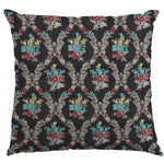 Jacquard-Lurex-Bouquet Schwarz - Ribes y Casals