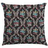 Jacquard-Lurex-Bouquet Schwarz - Ribes y Casals