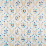 Jacquard Lurex Bouquet Türkis - Ribes y Casals