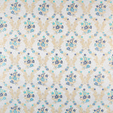 Jacquard Lurex Bouquet Türkis - Ribes y Casals