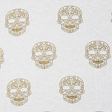 Jacquard Lurex Raw Skull Gold - Ribes y Casals