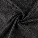 Jacquard Spandex Blume Schwarz - Ribes y Casals