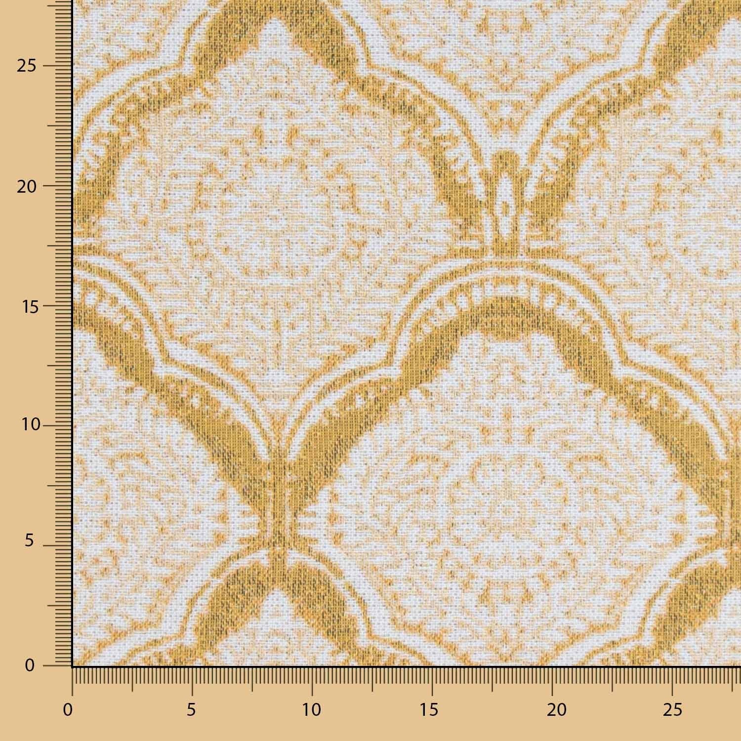 Jacquard-Wandteppich Geometrisch Gelb - Ribes y Casals