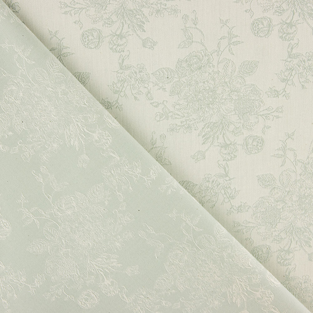 Jacquard Baumwolle Blumen Grün - Ribes y Casals