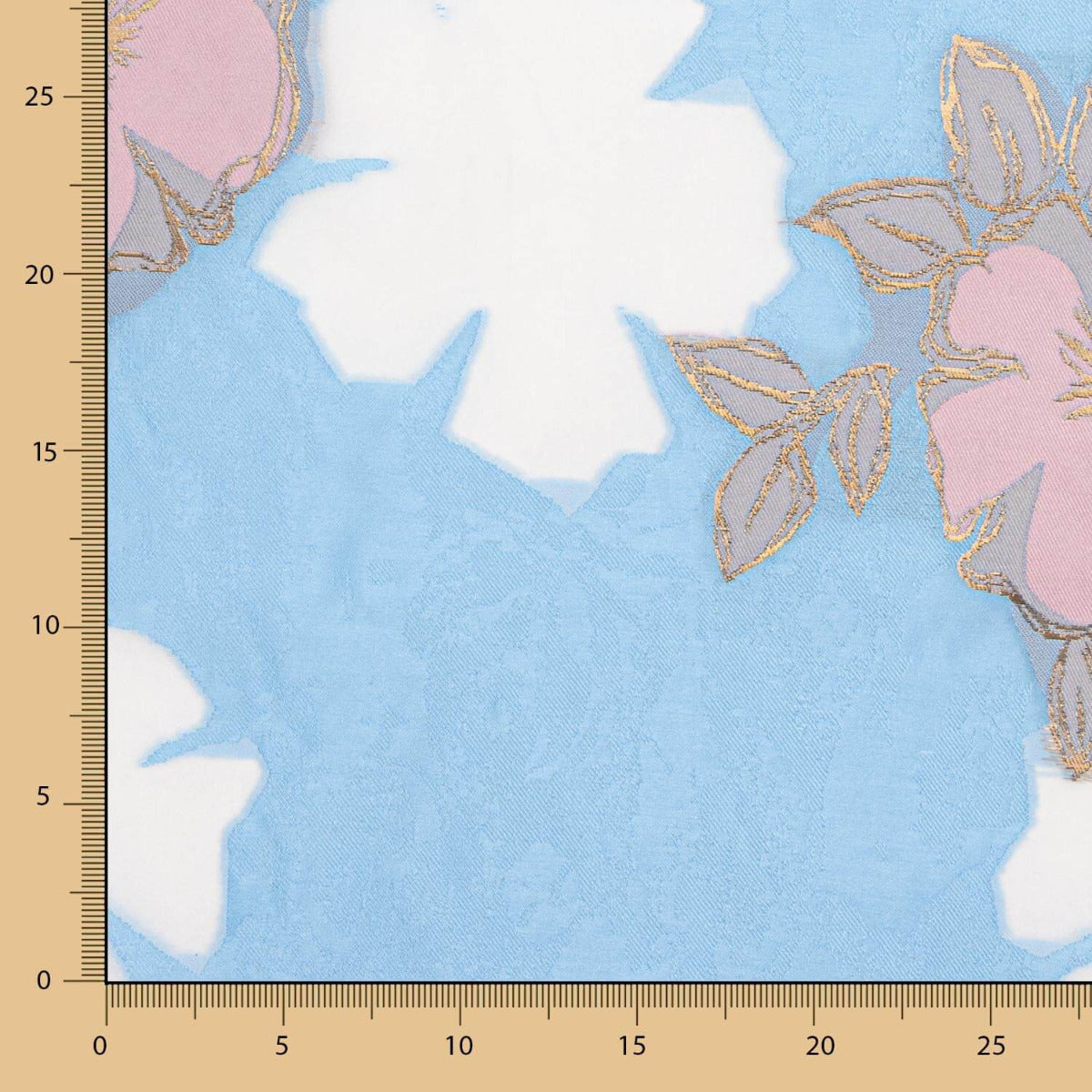 Brokat Kimono Himmelblau - Ribes y Casals
