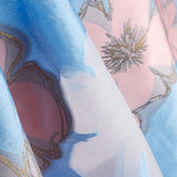 Brokat Kimono Himmelblau - Ribes y Casals
