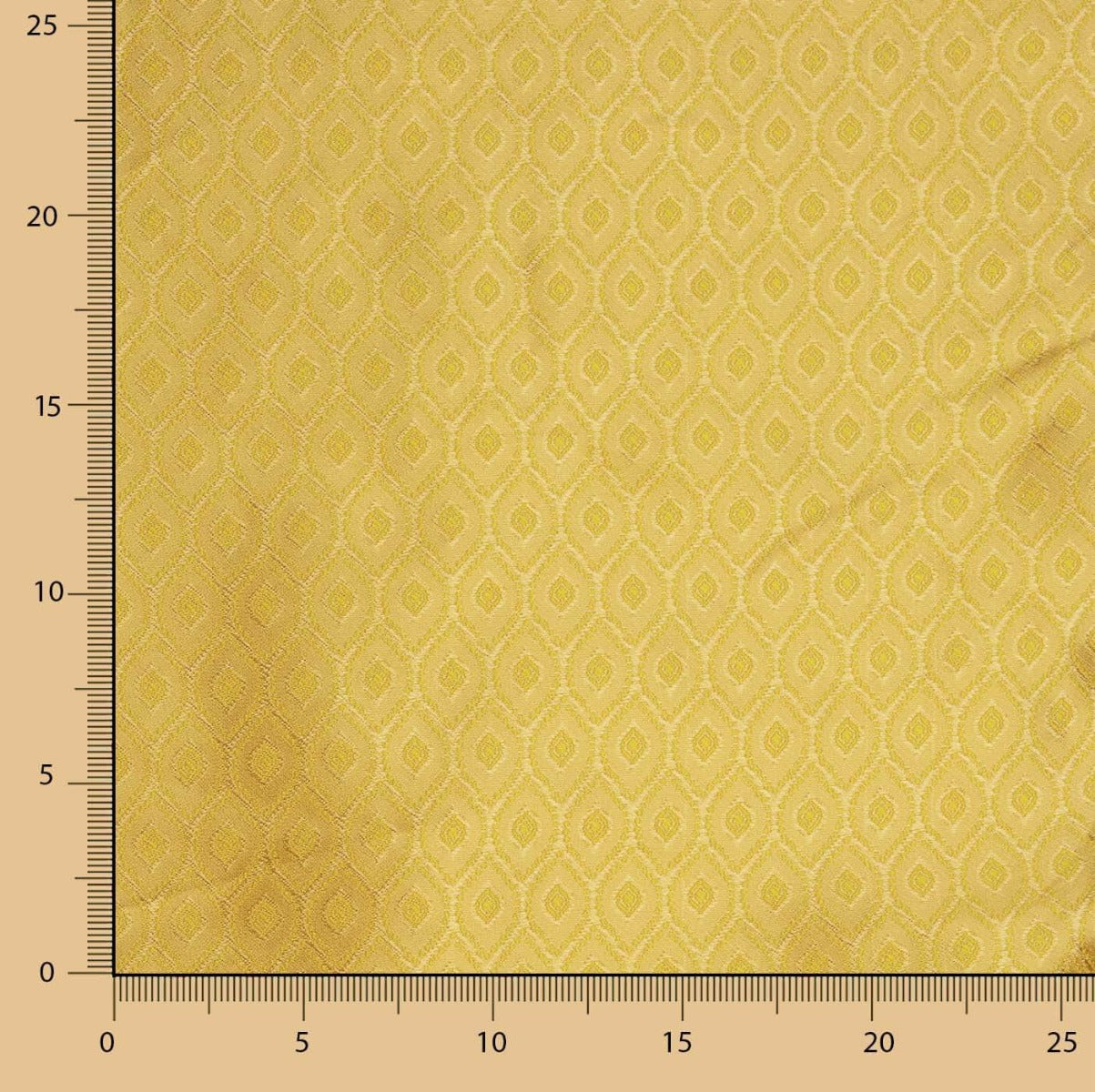 Jacquard Bicolour Rhombus Gelb - Ribes y Casals