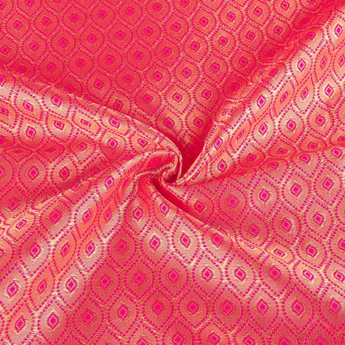 Zweifarbiger Jacquard-Rhombus Fuchsia - Ribes y Casals