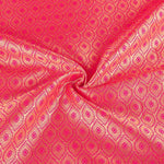 Zweifarbiger Jacquard Retal Retal Rombos Fuchsia 55 x 135 cm - Ribes y Casals