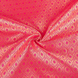 Zweifarbiger Jacquard Retal Retal Rombos Fuchsia 55 x 135 cm - Ribes y Casals